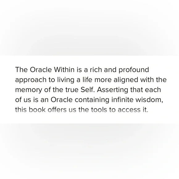 4/$20 The Oracle Within Living The Intuitive Life Paperback Book By J. Posada - Picture 2 of 10